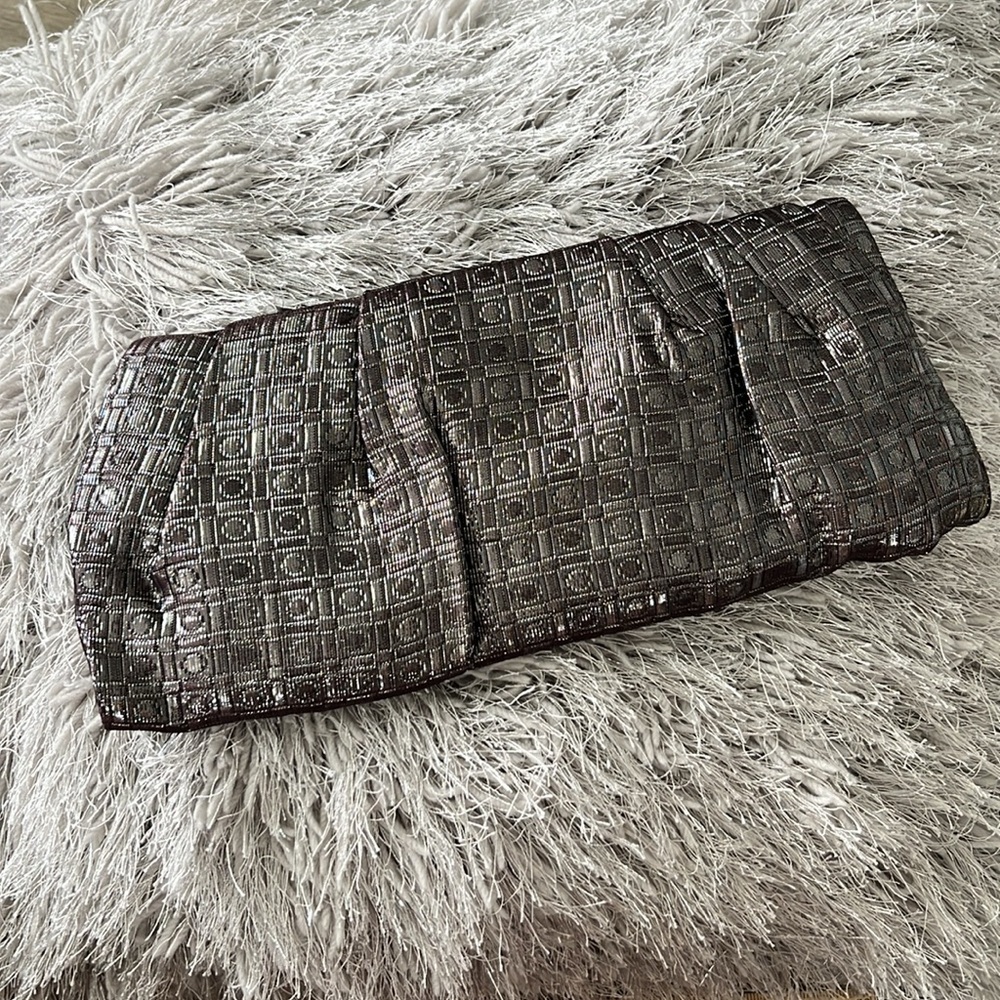 EXPRESS Vintage Clutch Bag | Silver Gunmetal